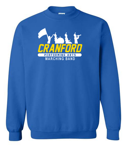 Cranford Performing Arts - Crewneck Sweatshirt- MARCHING BAND