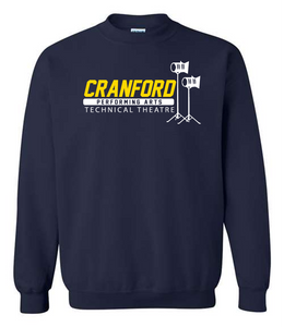 Cranford Performing Arts - Crewneck Sweatshirt- TECH THEATER